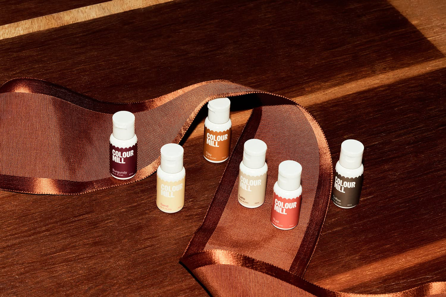 Colour Mill Outback Oil-Based Food Coloring, 20 Milliliters Each Of 6 Colors: Burgundy, Clay, Coffee, Latte, Rust And Sand 4.08