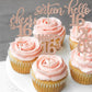 Rssta i Cupcake Toppers 30 Pack Glitter Happy 16th Birthday Rose Gold Paper Model XM087