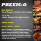 Dan-Os Preem-O Seasoning, Meat Seasoning for Steak, Ribs, Chicken, 3.4 oz, Sugar Free, Zero Calorie