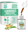 Spice Drop Lemongrass Ginger Natural Extract | Best For Tea, Soups, Salad Dressings, Shakes | 0.17 Oz (180 Drops) | No Preservatives | Vegan Friendly | Keto & Paleo Friendly | Non-Gmo | Drop And Stir