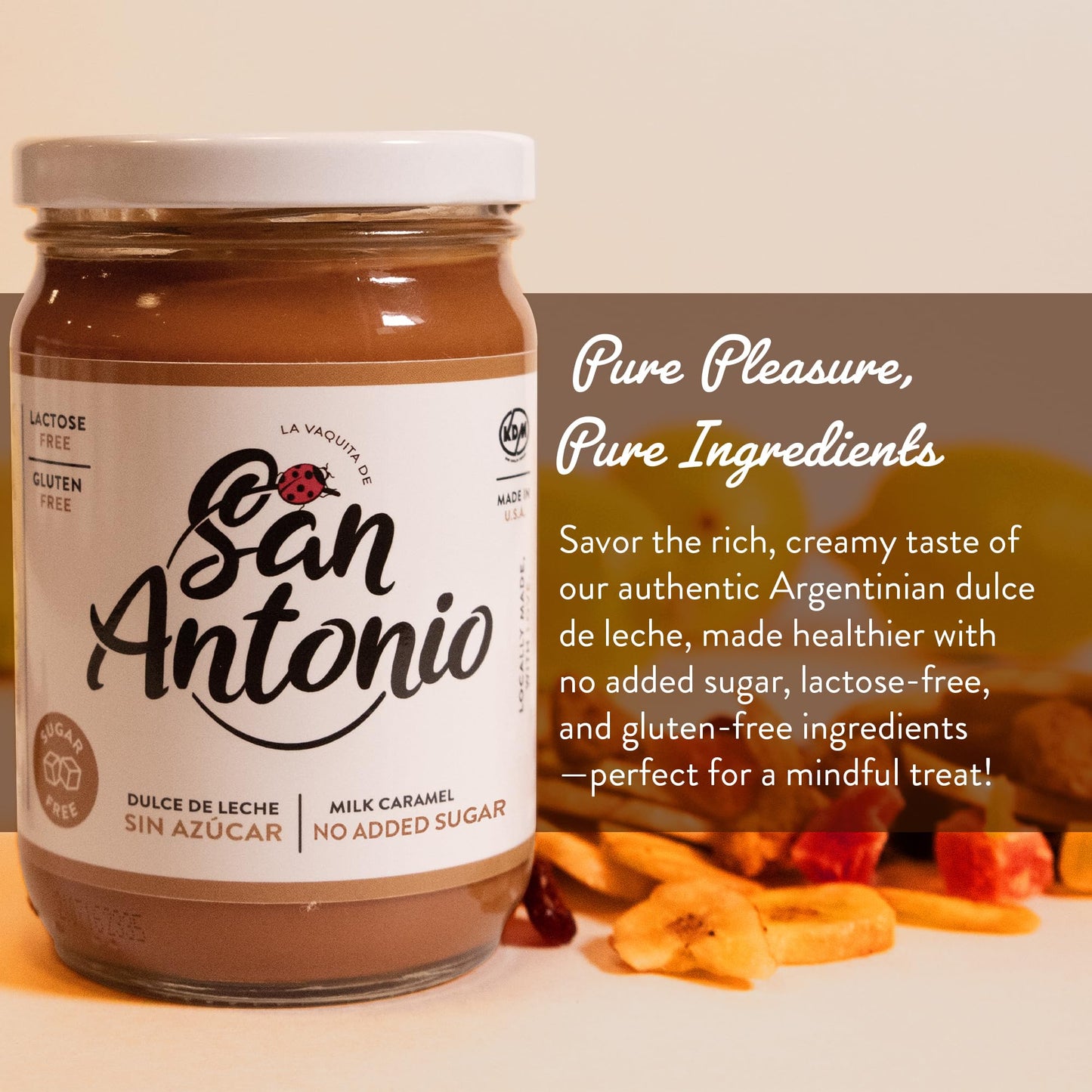 La Vaquita de San Antonio Dulce de Leche Caramel Spread - Gluten & Lactose Free, 15 oz, Pack of 6