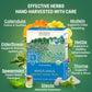 Four Elements 4E Minus Sinus Tea, Organic Herbal Tea with Spearmint, Mullein & Thyme, 16 Teabags, Caffeine-Free
