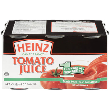 HEINZ Tomato Juice 156 ml 5.5 fl oz 6 Pack
