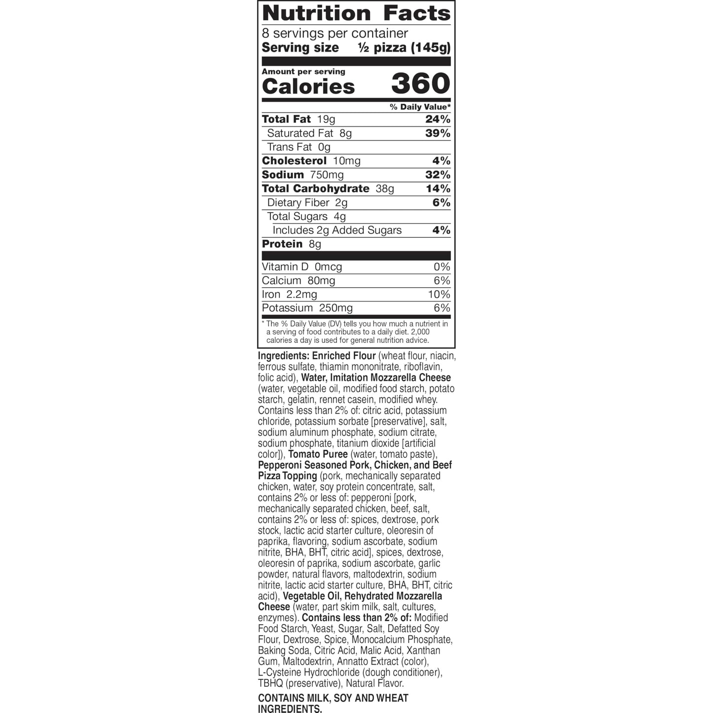 TotinoS Party Pizza, Pepperoni, Frozen Snacks, 4 Ct, 40.8 Oz
