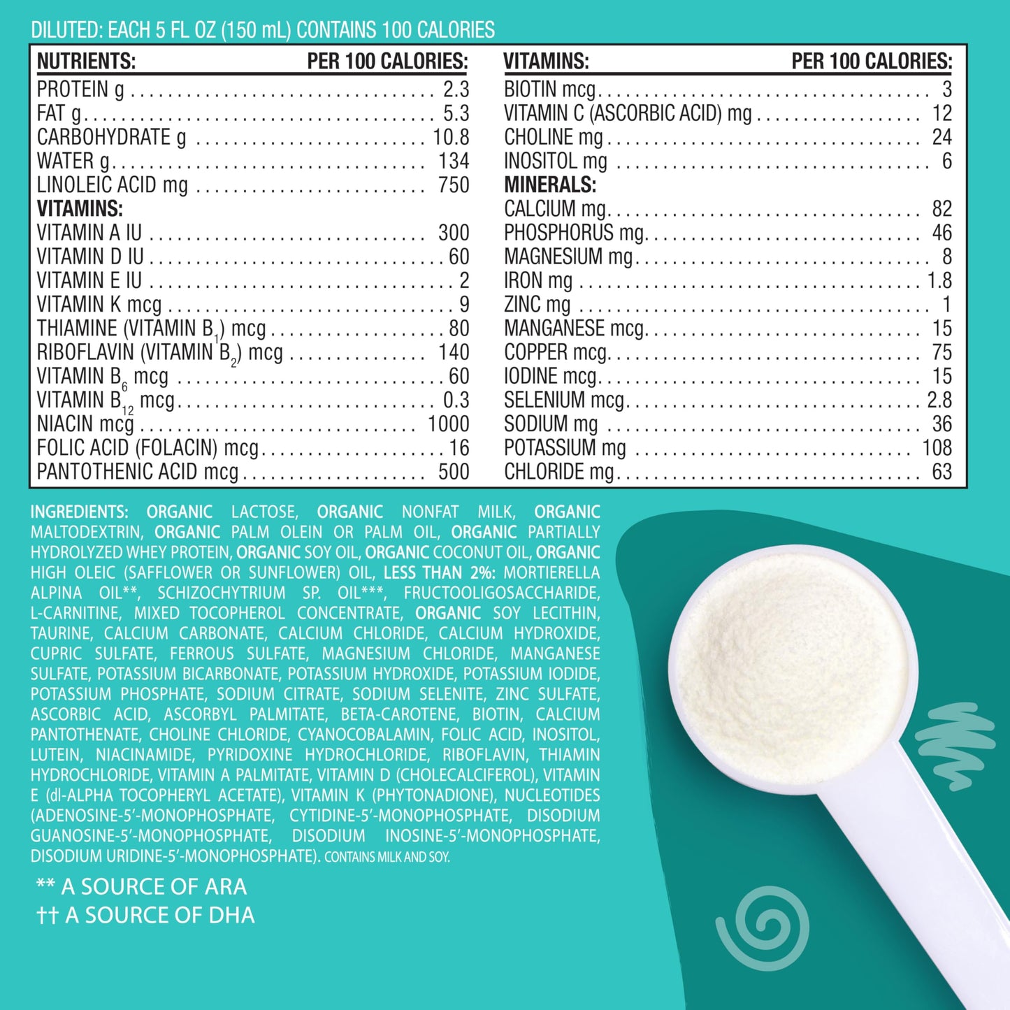 Earths Best Organic Baby Formula, Gentle Infant Formula For 0-12 Months, Milk-Based Powder With Iron, Omega-3 Dha & Omega-6 Ara, 21 Ounce Container