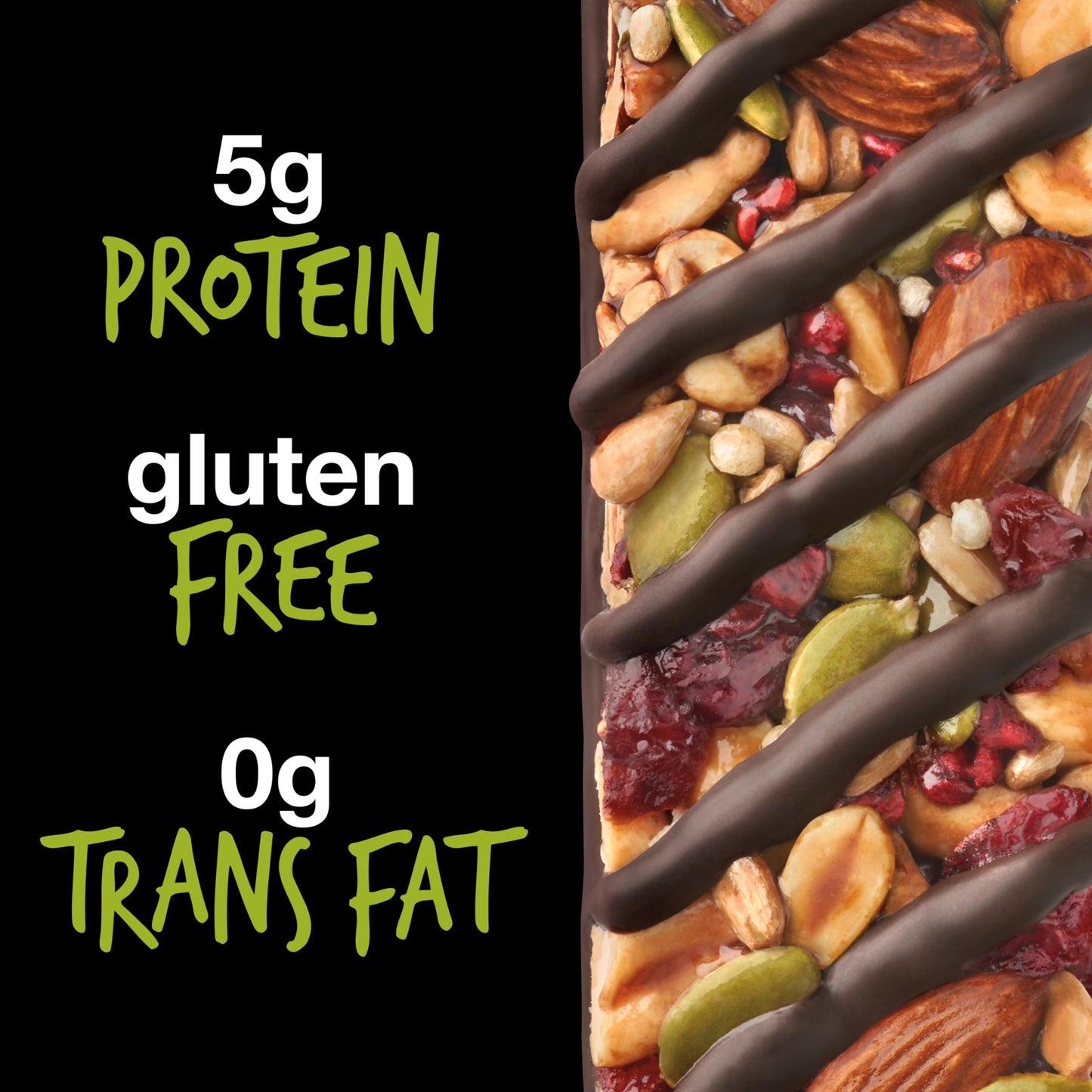 KIND Dark Chocolate Raspberry Snack Bar, 5g Protein, High Fiber, Gluten Free, 1.4 OZ, Pack of 12