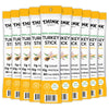 Think Jerky All-Natural Turkey Sticks, Sugar Free, Gluten Free, High Protein, 1 Ounce (Pack of 20)