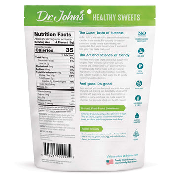 Dr. Johns Sugar Free Candy, Healthy Hard Candy With Zero Sugar, Low Calorie Snacks, Keto Friendly, Vegan, Gluten Free, Assorted