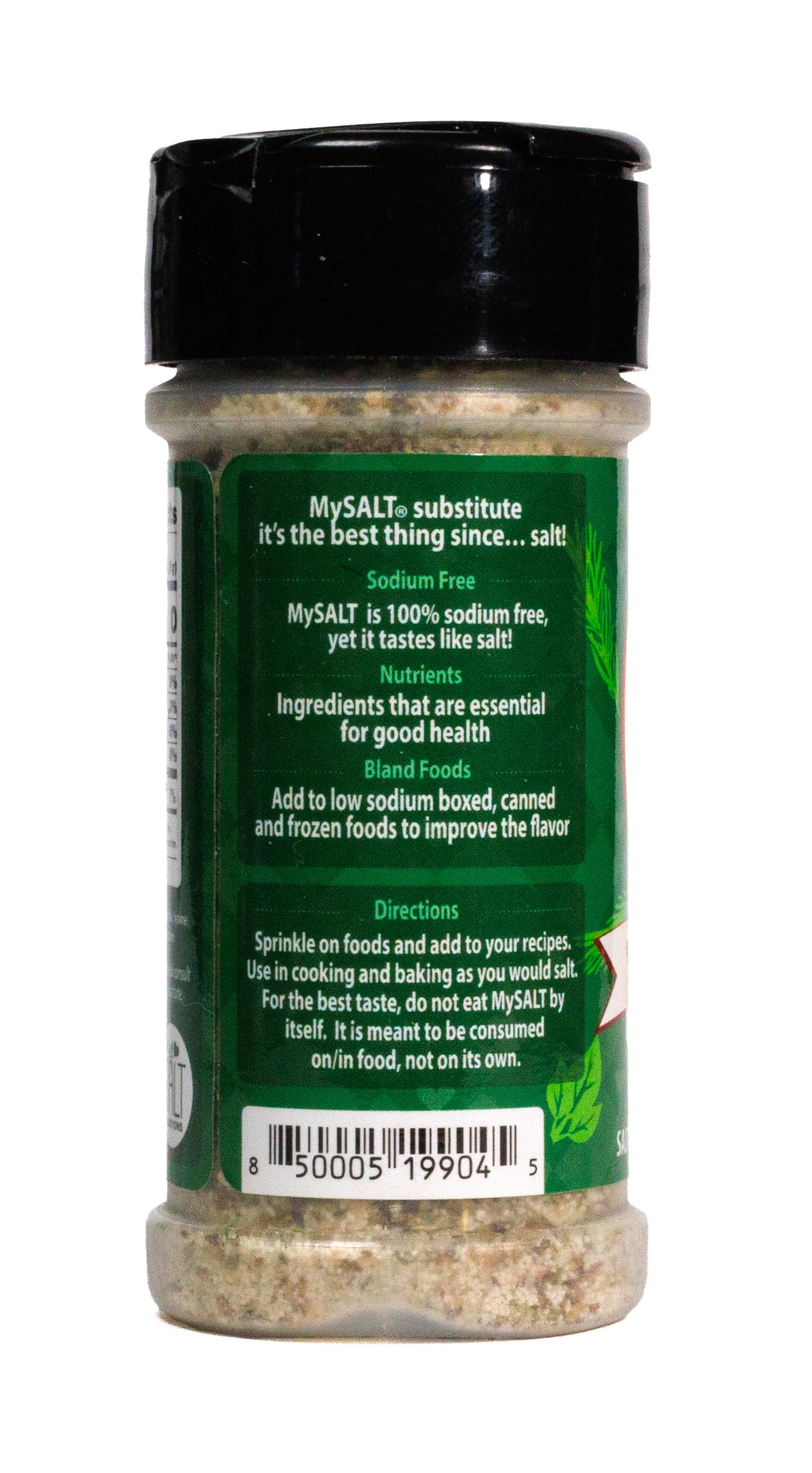 MySALT Herb Garden - Sodium-Free Herb Seasoning Blend with a Salty Taste - Clean Ingredients, No Bitterness - 3 oz Shaker