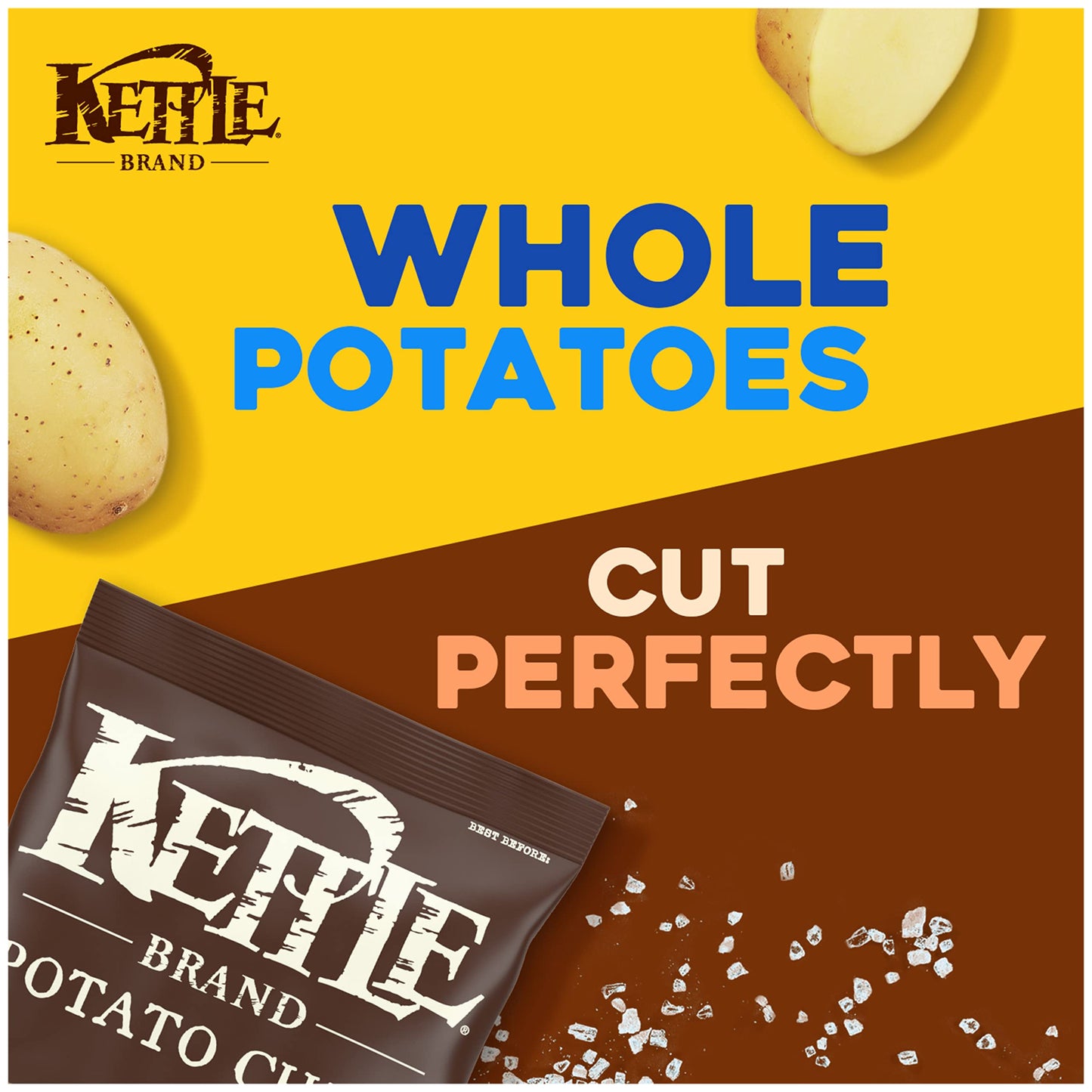 Kettle Brand Potato Chips, Sea Salt Kettle Chips, 5 Oz