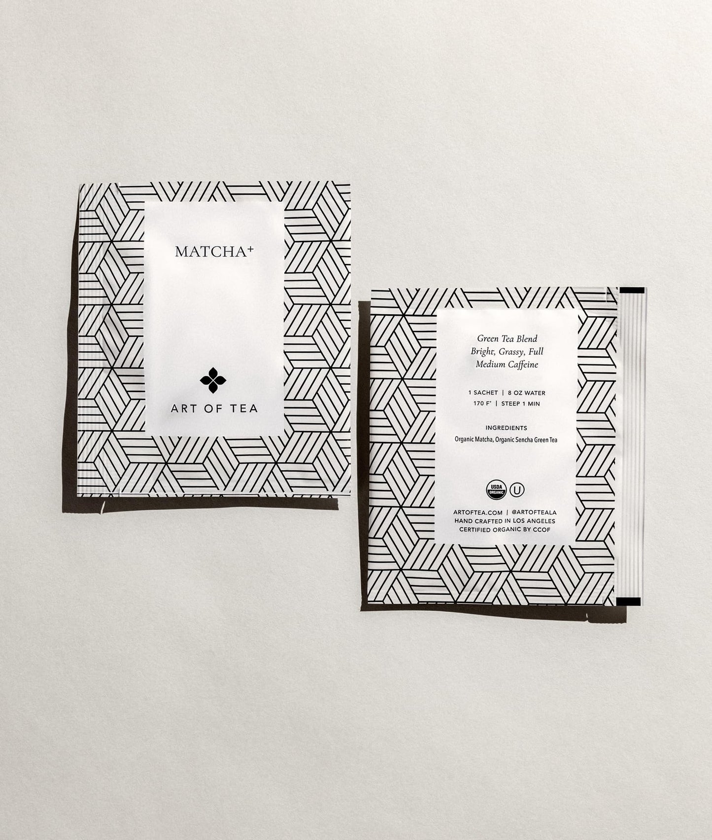 Art of Tea | Organic Matcha+ | Matcha Green Tea | 50 Count Eco Friendly Pyramid Tea Bags Sachets