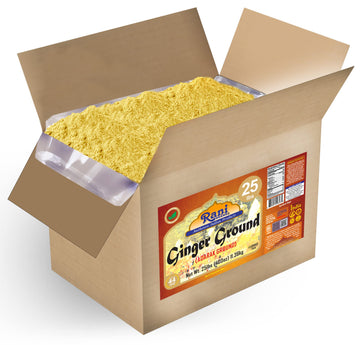 Rani Ginger (Adarak) Powder Ground, Spice 400oz (25lb) 11.36kg Bulk Box ~ All Natural | Vegan | Gluten Friendly | NON-GMO | Indi