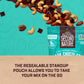 Second Nature Dark Chocolate Medley Trail Mix, Gluten-Free Snack, 26 oz Resealable Pouch, Pack of 1