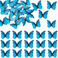 Ephlyn 48Pcs Edible 3D Cute Butterfly Cupcake Toppers For Baby Shower, Bridal Shower, Boys Girls Birthday Party Cake Decorations