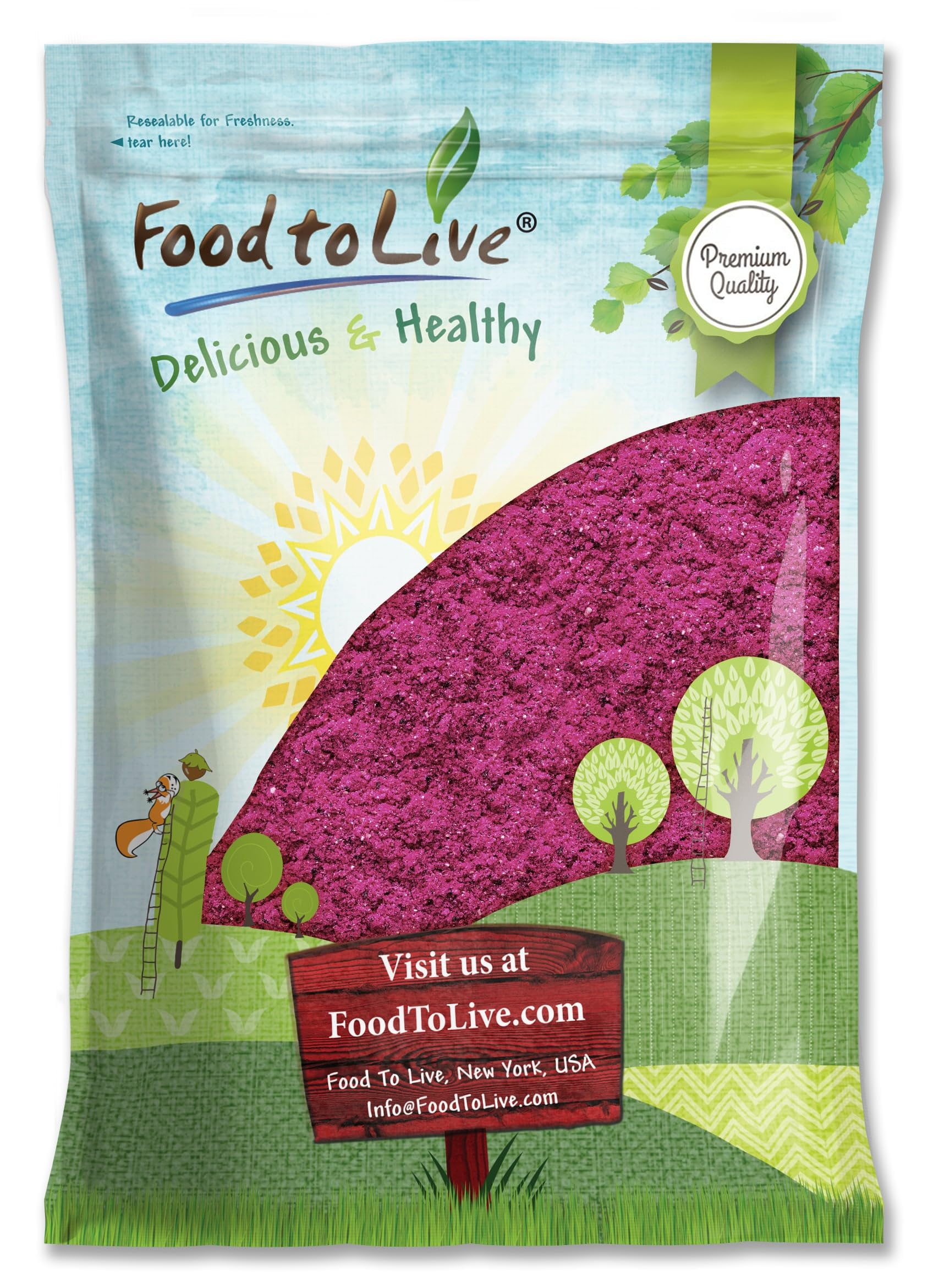 Food to Live Red Dragon Fruit Powder, 9 Pounds - Freeze-Dried Pitaya, Vegan Superfood, Dehydrated Dragonfruit is Rich in Vitamin