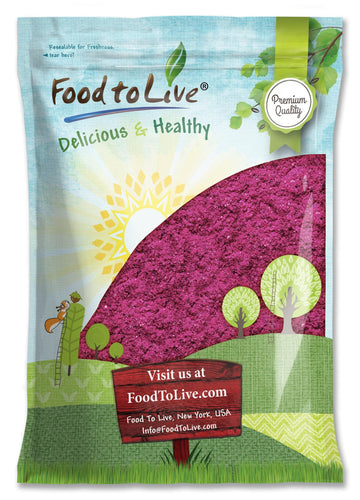 Food to Live Red Dragon Fruit Powder, 9 Pounds - Freeze-Dried Pitaya, Vegan Superfood, Dehydrated Dragonfruit is Rich in Vitamin