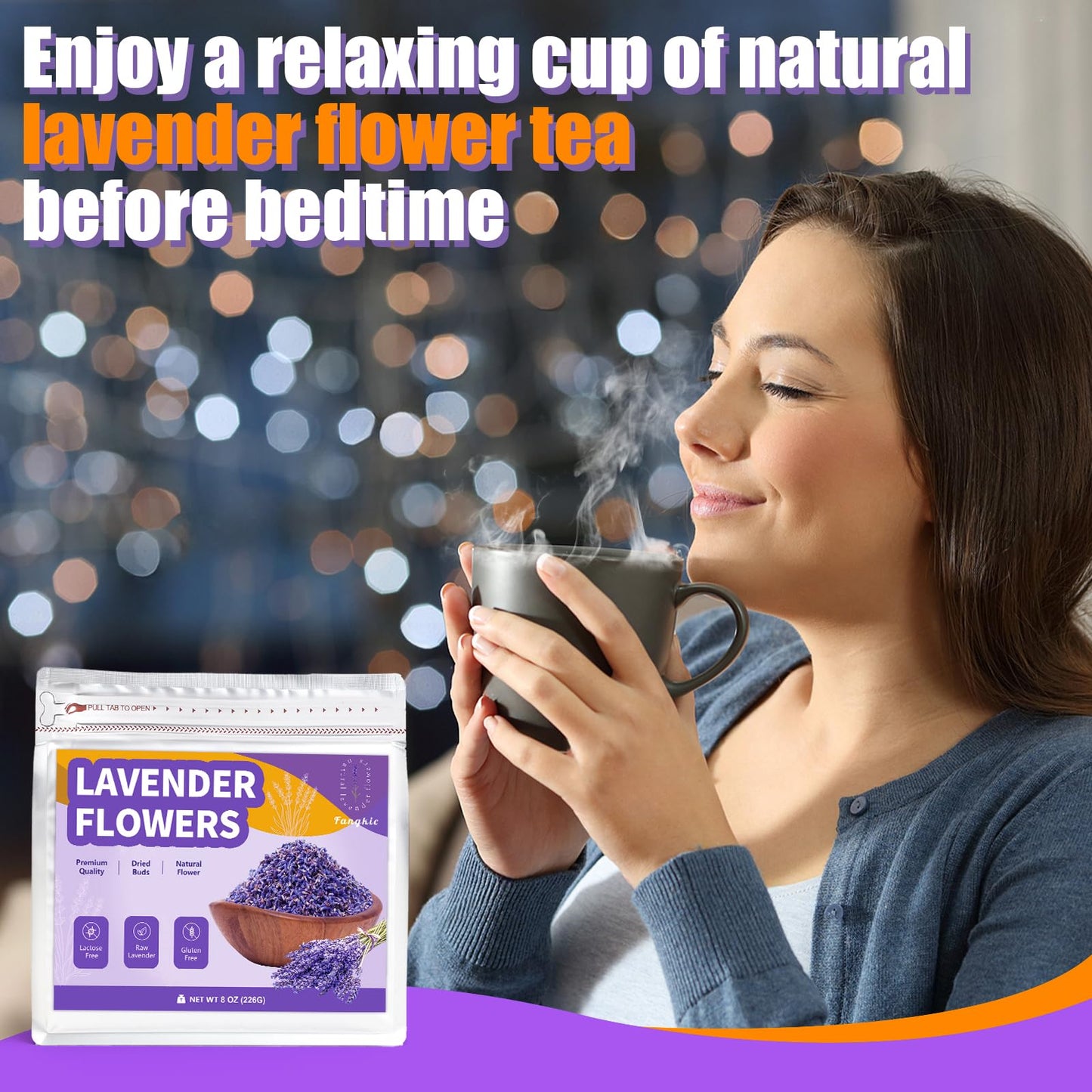 Dried Culinary Lavender Flowers - Food Grade Lavender Buds for Tea, Baking, Potpourri, Home Fragrance & Sachets, Edible Flowers