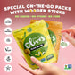 Nutruit Olives Snacks - Pitted Aegean Green Olives, Vegan, Non-GMO, Gluten Free - 1.2oz Variety Box (Pack of 20)