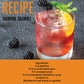 Gourmanity Blackberry Syrup, 3 Ingredients Only, Sweet And Tart Flavor, Great For Soda, Iced Tea, Lemonade And Cocktails, No Art