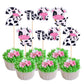 Rsstarxi Cupcake Toppers for Cow Theme Birthday Party - 36 Pack, Paper, Design 3, Model XM250-two