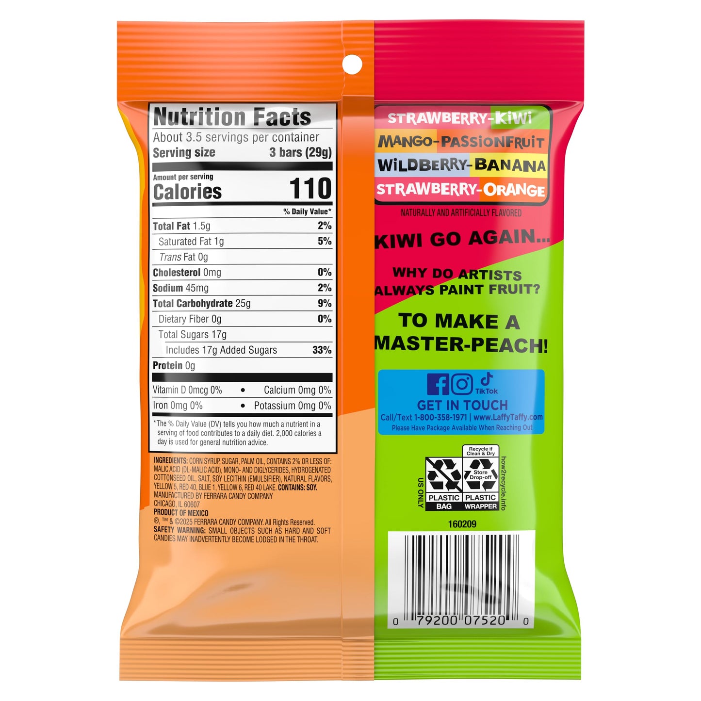 Laffy Taffy Fruit Combos, 3.5 Ounce