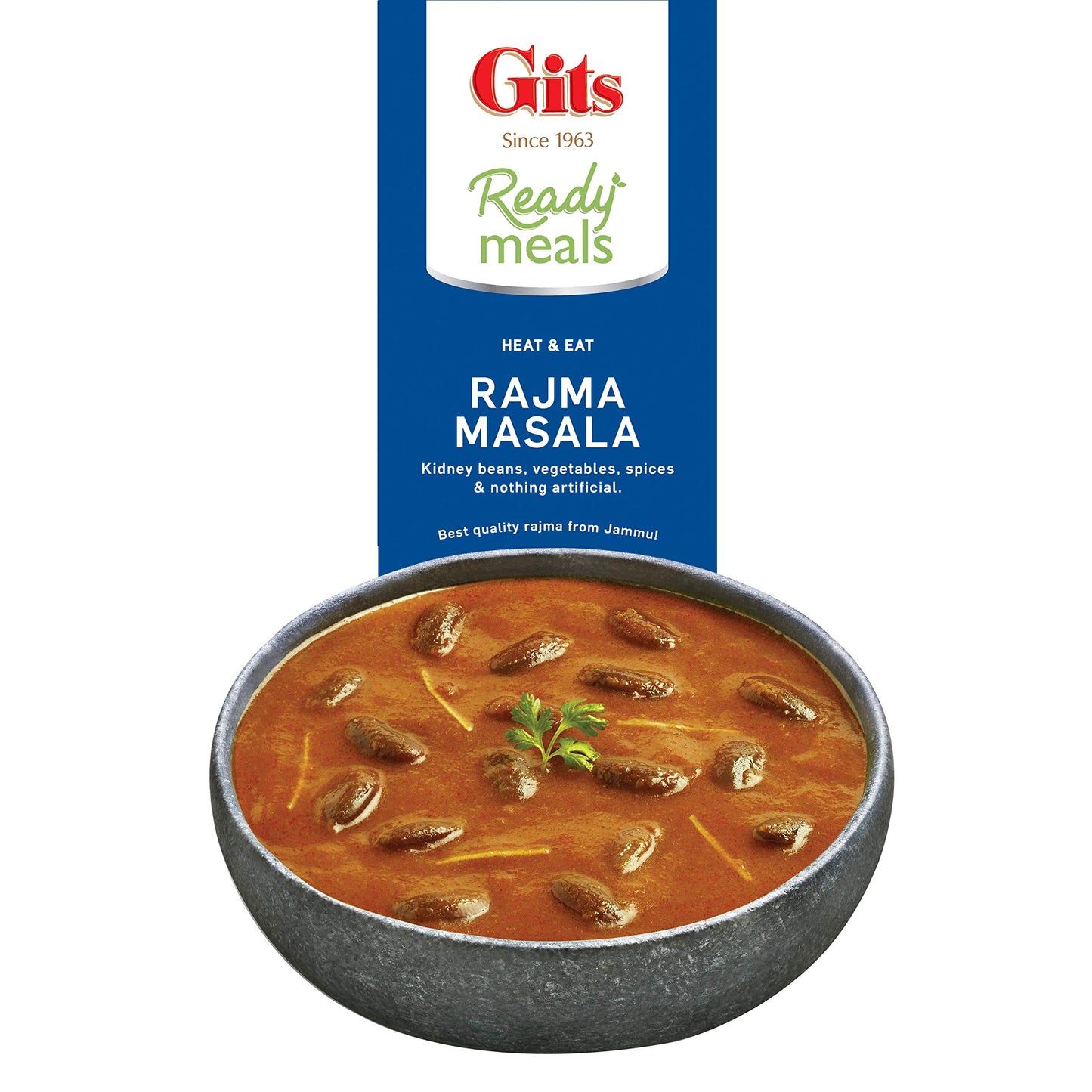 Gits Ready To Eat Rajma Masala, Pure Veg Heat And Eat Indian Meal, Microwaveable, 300G