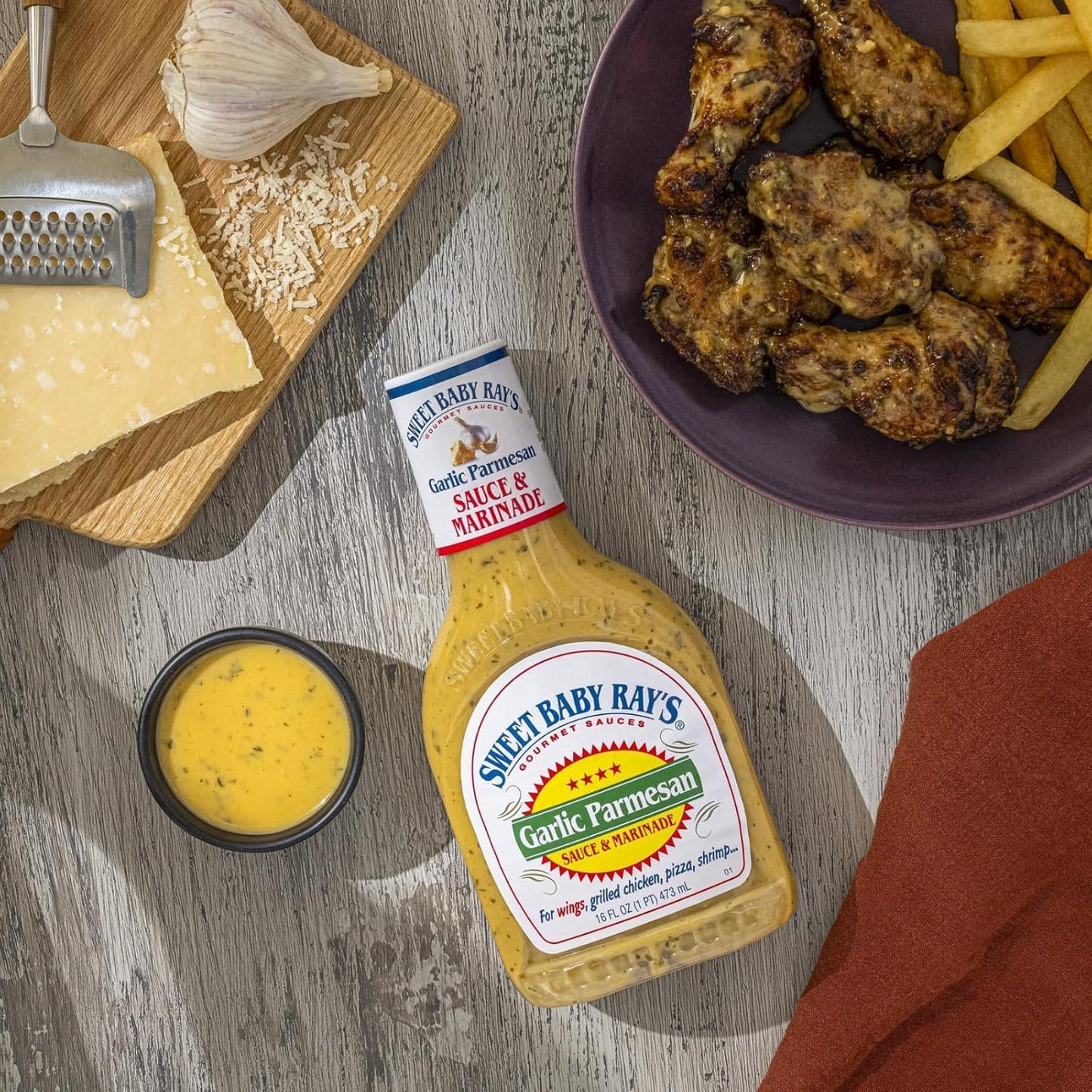 Sweet Baby Ray'S Garlic Parmesan Sauce & Marinade, 16 Ounce, (Pack Of 2)