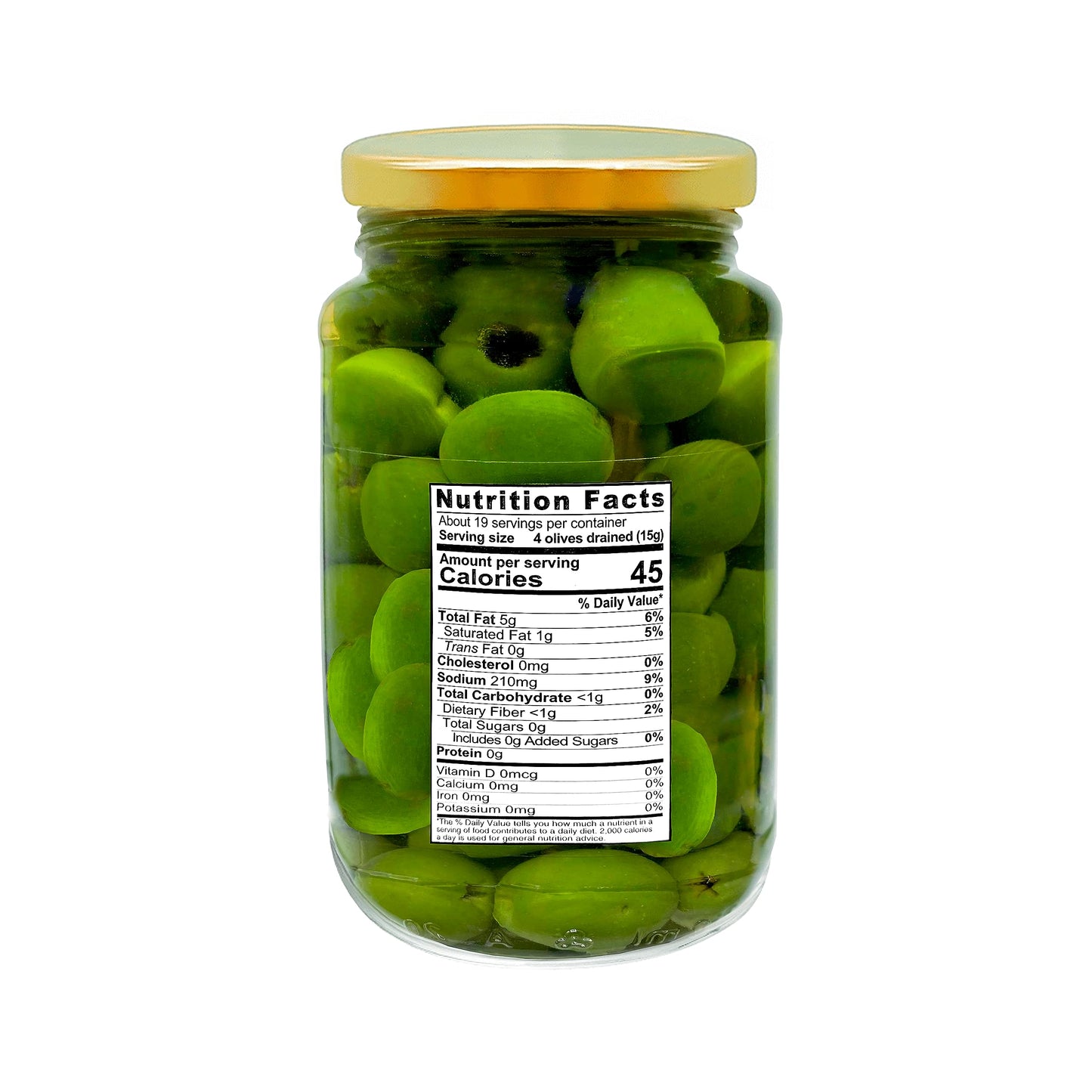Sanniti Pitted Castelvetrano Olives - 19 Ounce Jar - 1.18 Pound (Pack of 1)