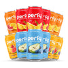 PERFY Caffeine Free Healthy Soda Variety Pack - Low Sugar, Real Fruit Juice, 12 Pack