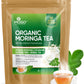 Mogo Organic Moringa Tea Bags - 50 Count,100% Pure,Caffeine Free,Rich Aroma And Taste, Enhanced Grade Moringa Tea Leaves, Antioxidants Rich Herbal Green Tea