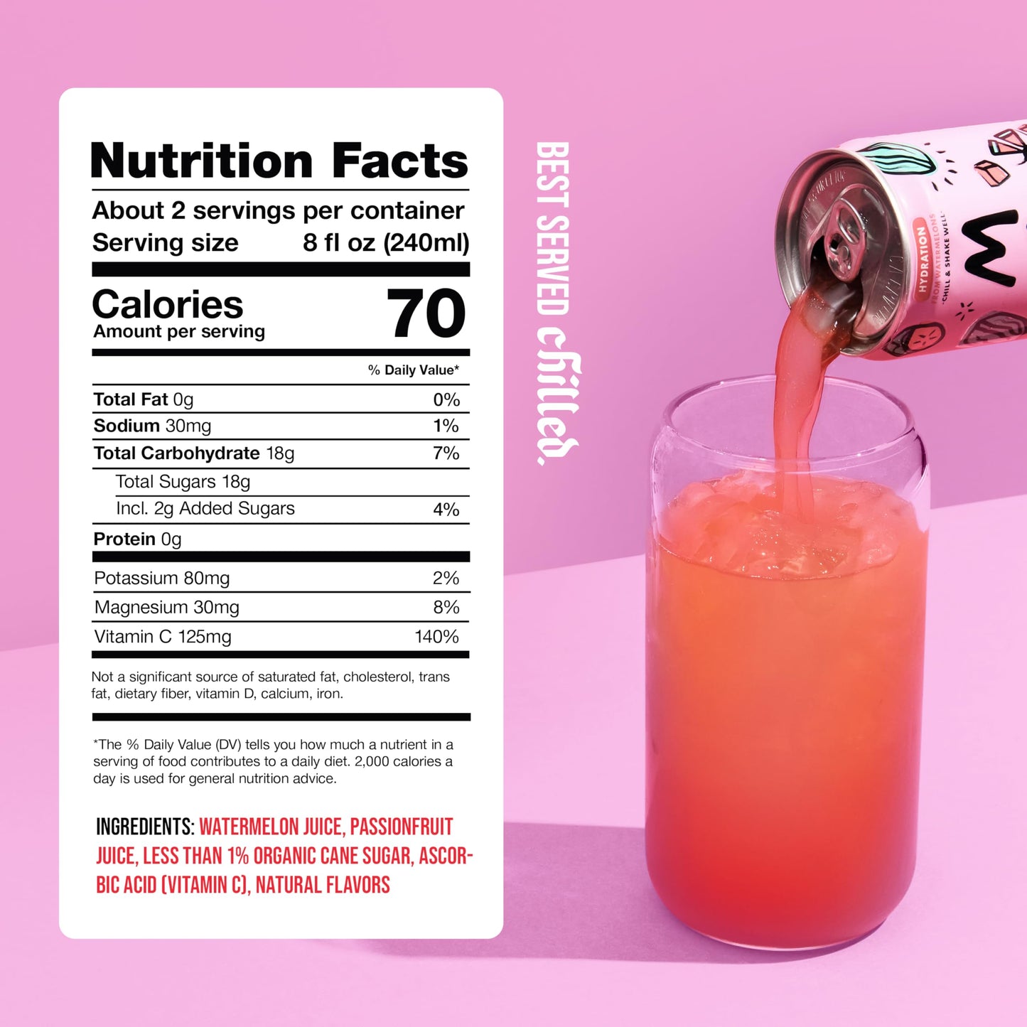 Mela Water - Hydrating Watermelon Juice Drink with Vitamin C, Electrolytes, Antioxidants, 16.9 fl oz, Pack of 12, Natural