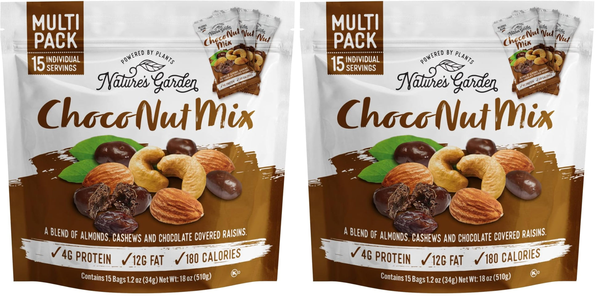 Natures Garden Choco Nut Mix, Chocolate Covered Raisins, Almonds, Cashews, Cholesterol Free, Sodium Free, No Artificial Ingredi