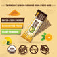 Organic Real Food Bars (Turmeric Lemon Orange) Grain Free - Paleo Friendly - Non-GMO, Gluten Free, Vegan, Nutrition Bars, Super