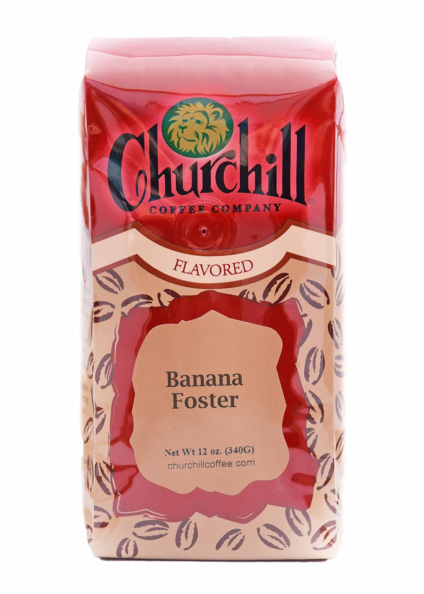 Churchill Coffee Banana Foster Ground Coffee - 12 Ounce Pack