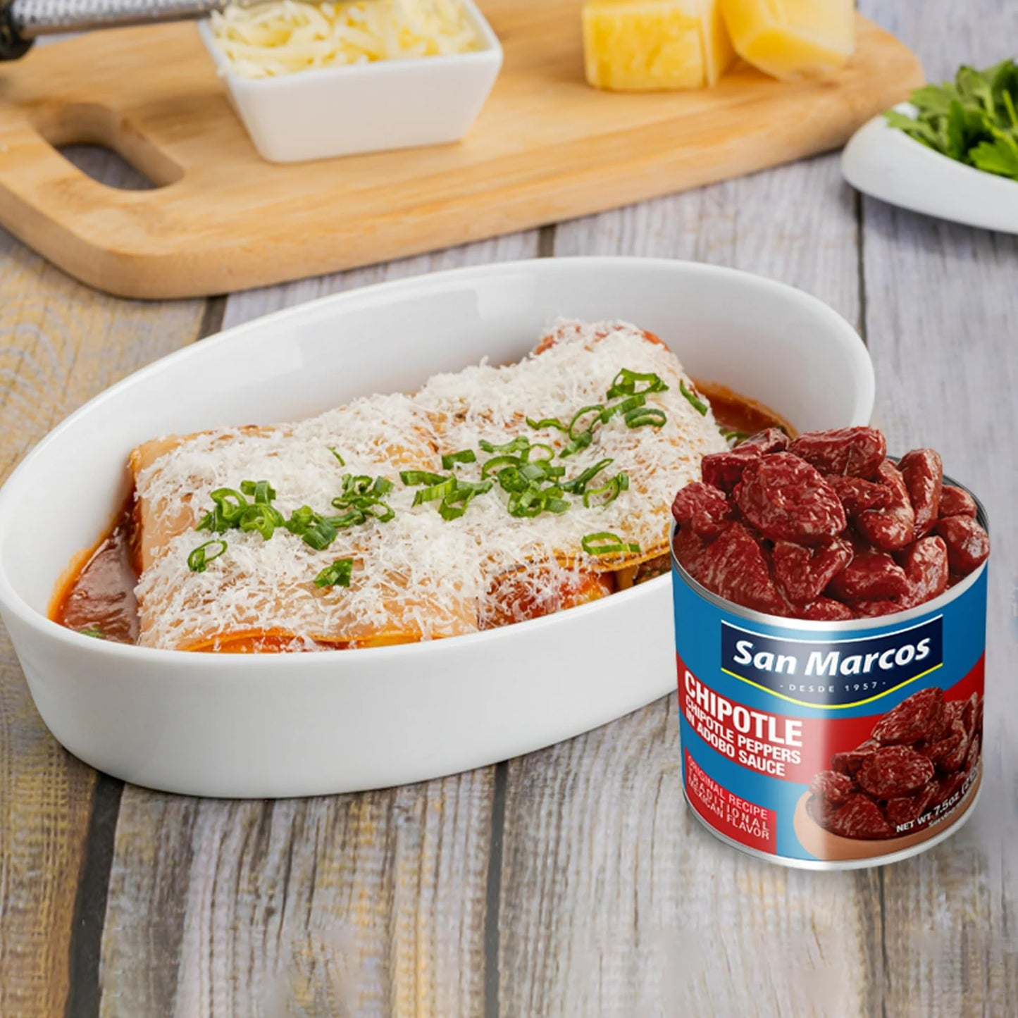 San Marcos, Chilpotle In Adobo Sauce, 7.5 Ounce