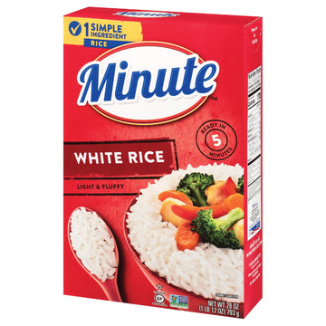 Minute Instant White Rice, 28-Ounce Box, Quick Dinner Meals, White, Model VC-a3-52888