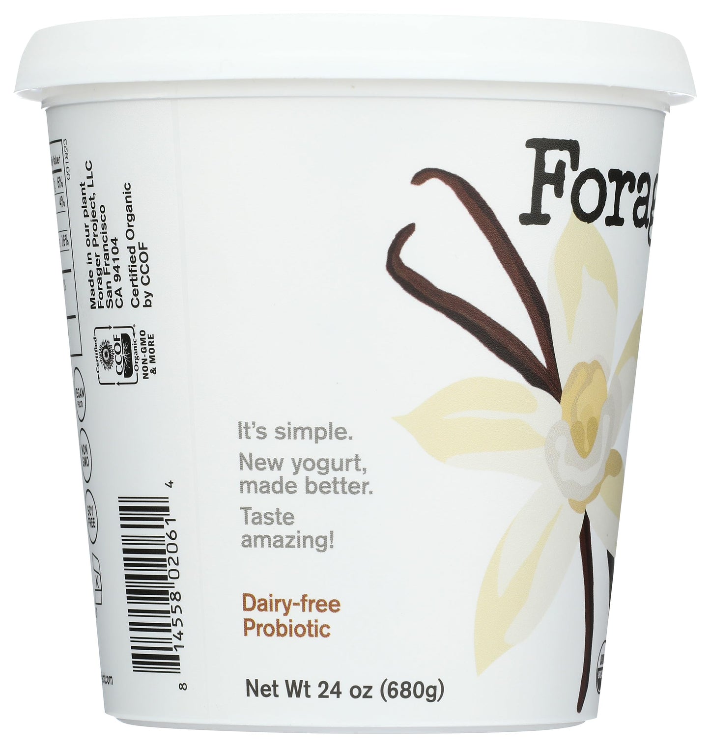 Forager Project Cashewmilk Yogurt, Vanilla Bean, 24-Ounce