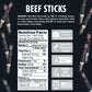 Jerky.Com 100% Original Beef Snack Sticks 10 Pack | Sugar Free, Low Carb, High Protein Keto Snacks | Delicious Gluten Free Beef Jerky Sticks | Gifts For Men