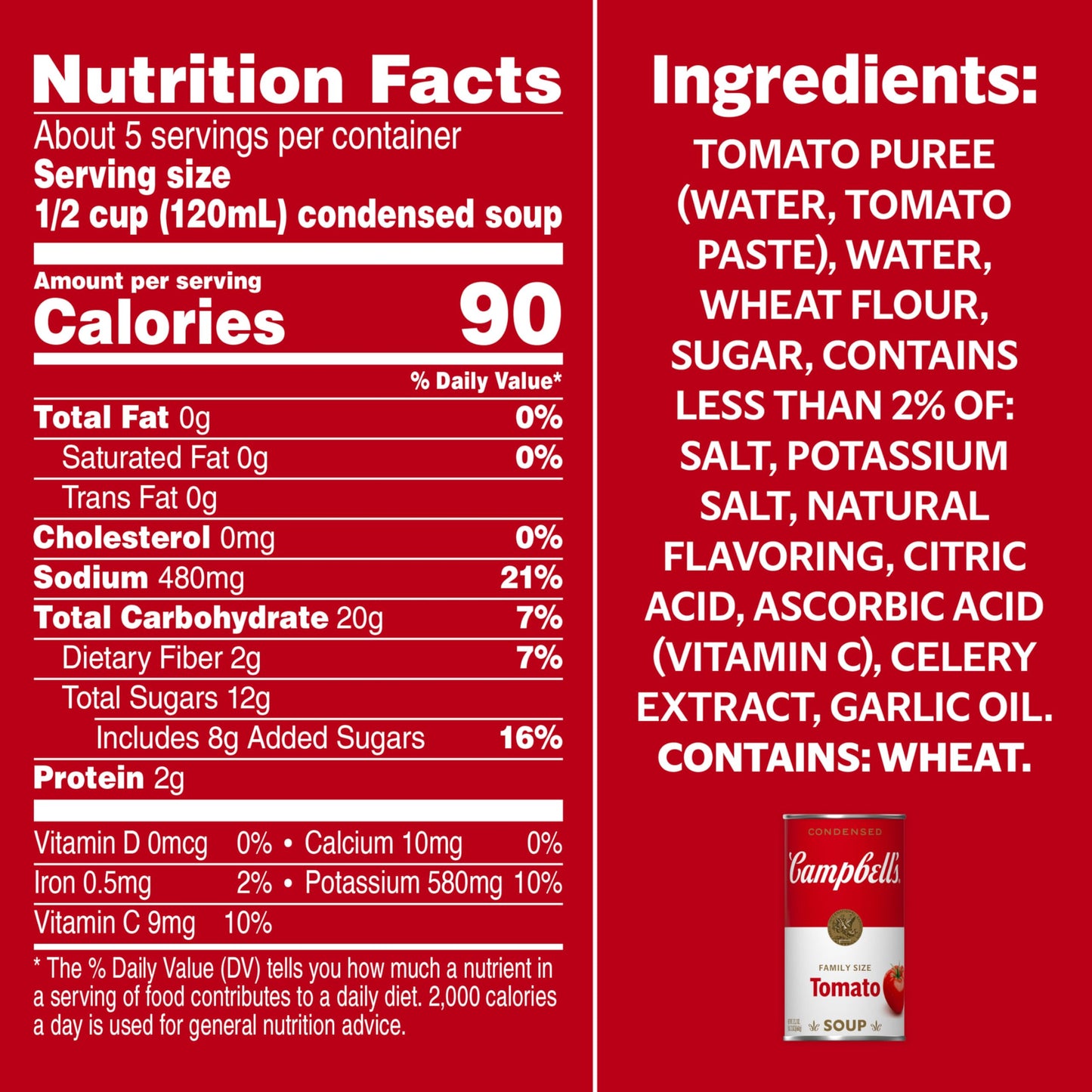 Campbells Condensed Tomato Soup, 23.2 oz Family Size Can
