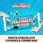 Feastables Mrbeast Milk & Cookies Pack, King Size Milk Chocolate & Cookies & Creme Bars, 10 Each, Candy Bars For Mature-Themeds & Kids As Snacks, Gifts, Or Dessert, Fairtrade Cocoa, 2.1 Oz Each, 20 Count