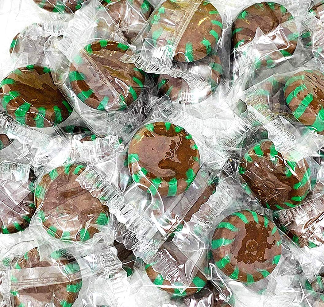 Sweetgourmet Chocolate Mint Starlight | Clear Wrap Bulk Hard Candy | 3 Pounds