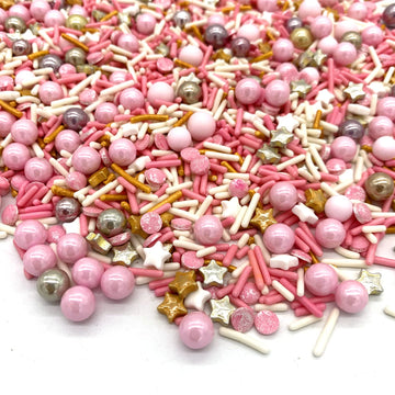 Rose And Gold Sprinkles Sugar Sprinkle Mix Pink Sprinkles Cake Decorations Cupcake Toppers Cookie Decorating Ice Cream Celebrati