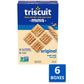 Triscuit Minis Original Whole Grain Wheat Crackers, Vegan Crackers, 6 - 8 Oz Boxes