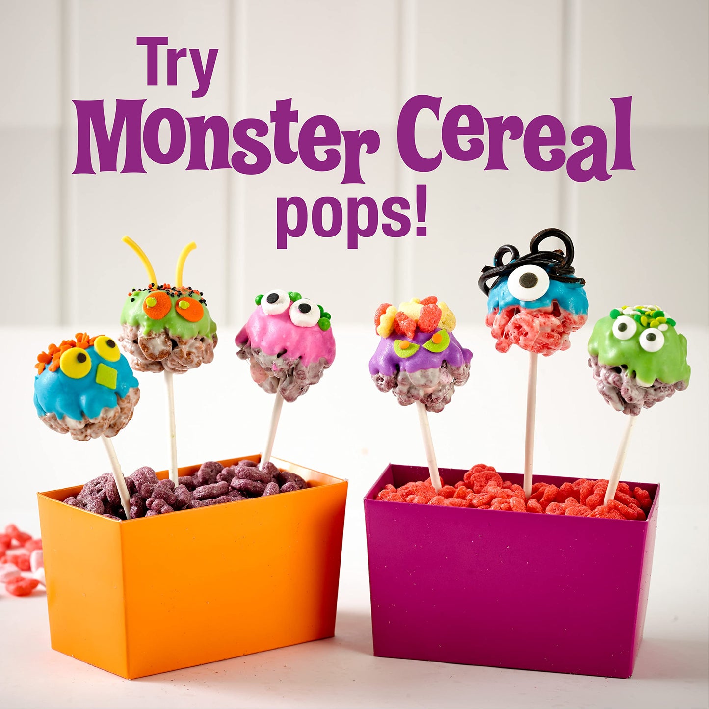 General Mills Cereal Monsters 4 Count Variety Pack - Franken Berry, Boo Berry, Count Chocula - 40 Ounce