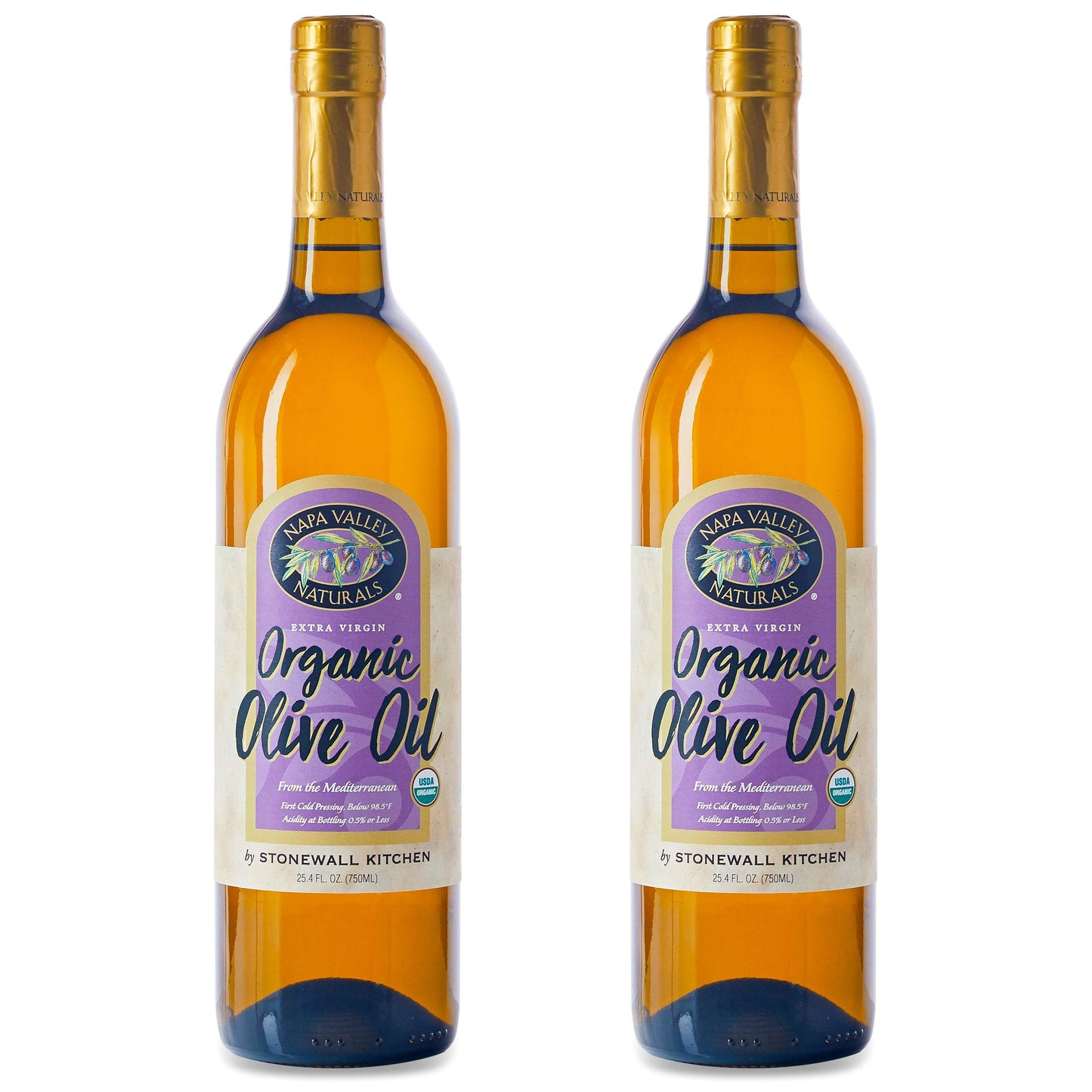 Napa Valley Naturals Organic Extra Virgin Olive Oil, 25.4 Fl Oz, 2-Pack