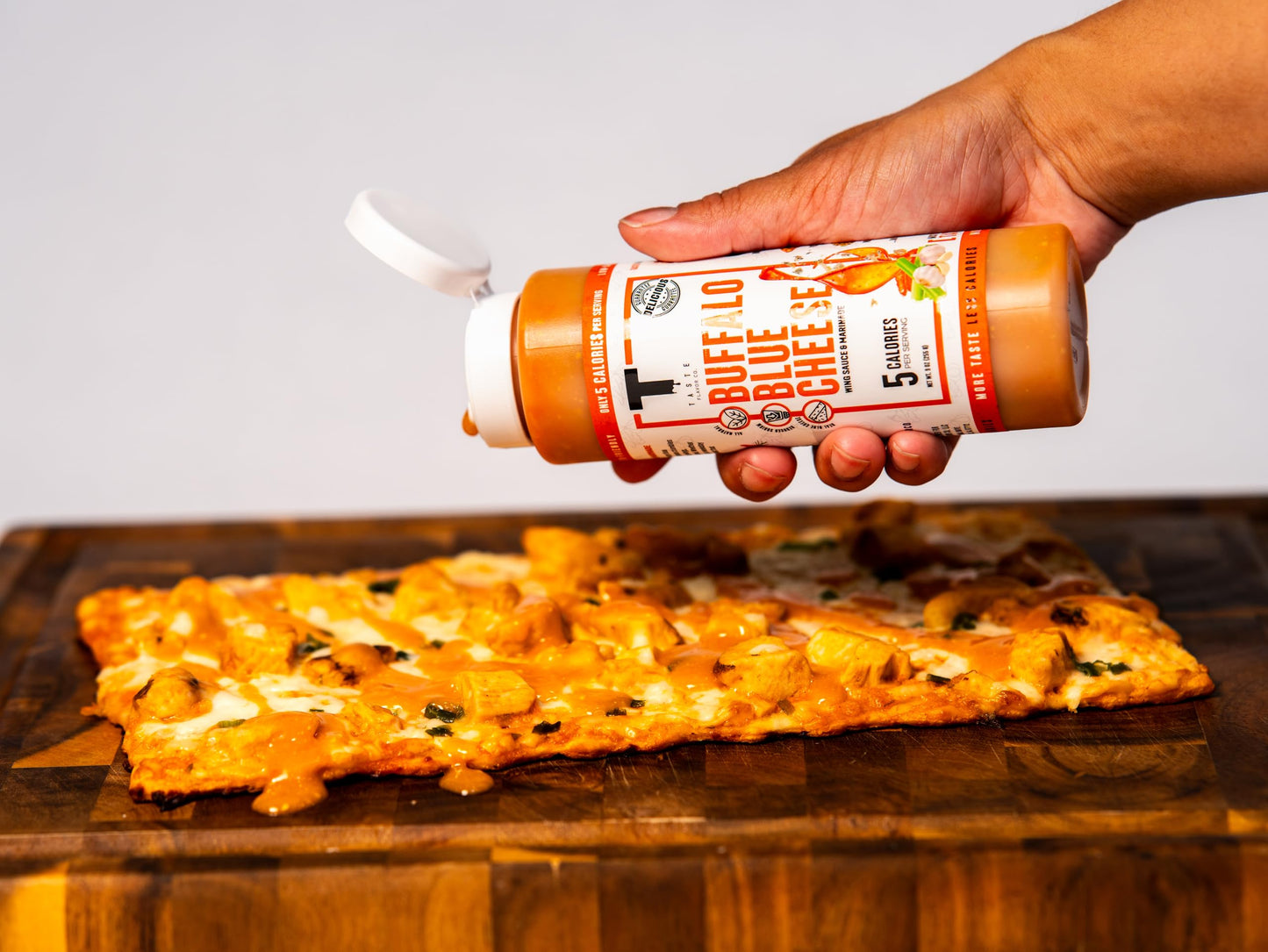 Taste Flavor Co. Wing Sauce And Marinade, Great Tasting, Keto Friendly, Low-Calorie Sauce (Buffalo Blue Cheese)
