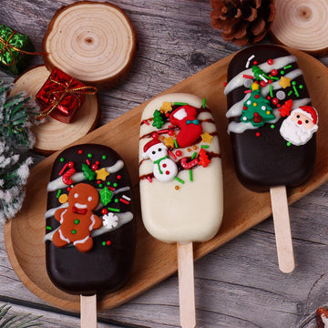 Edible Christmas Cake Decorations, Edible Gingerbread Men, Christmas Tree Candy, Santa Claus Icing Decorations, Socks, Snowman F