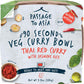 Passage to Asia Thai Red Curry with Jasmine Rice - Vegetarian Microwave Meal - 280g Ready to Eat