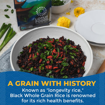 Lotus Foods Heirloom Forbidden Black Rice - 15 Oz