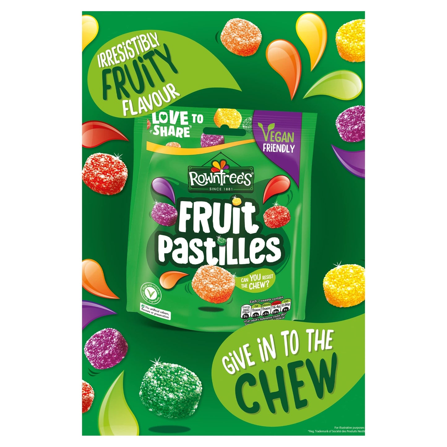 Rowntrees Fruit Pastilles Bag 143 G